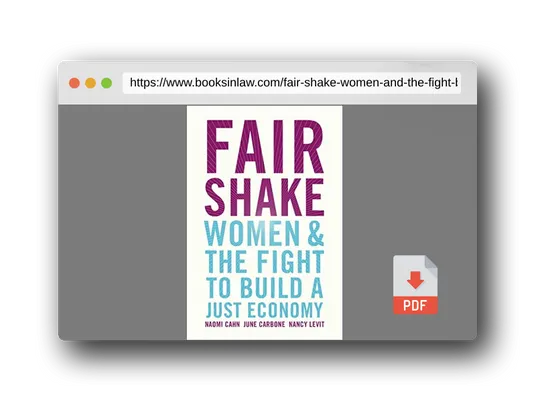 PDF Preview of the book Fair Shake: Women and the Fight to Build a Just Economy