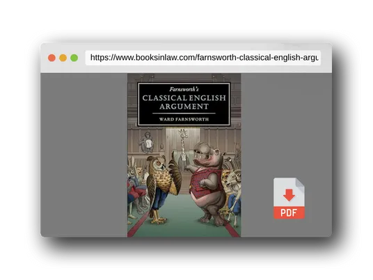 PDF Preview of the book Farnsworth's Classical English Argument (Farnsworth's Classical English series, 4)