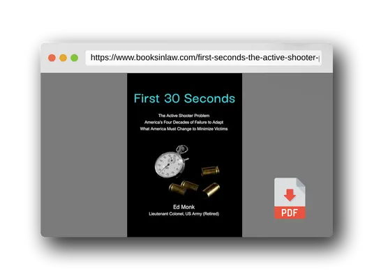 PDF Preview of the book First 30 Seconds: The Active Shooter Problem