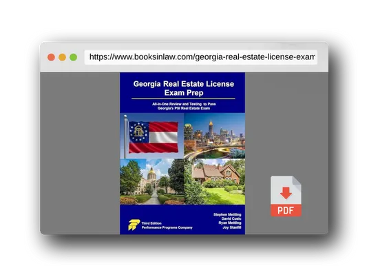 PDF Preview of the book Georgia Real Estate License Exam Prep: All-in-One Review and Testing to Pass Georgia's PSI Real Estate Exam