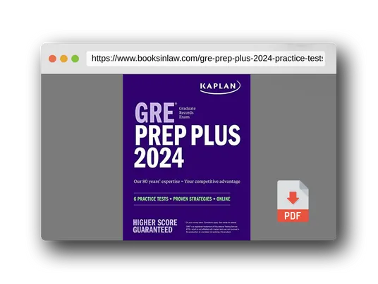 PDF Preview of the book GRE Prep Plus 2024: 6 Practice Tests + Proven Strategies + Online (Kaplan Test Prep)