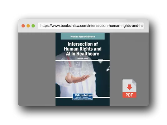 PDF Preview of the book Intersection of Human Rights and AI in Healthcare