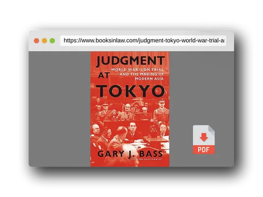 PDF Preview of the book Judgment at Tokyo: World War II on Trial and the Making of Modern Asia