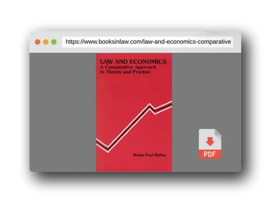 PDF Preview of the book Law and Economics: A Comparative Approach to Theory and Practice (American Casebooks) (Coursebook)