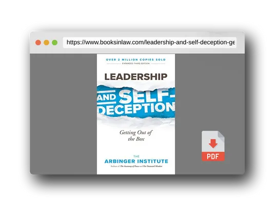 PDF Preview of the book Leadership and Self-Deception: Getting Out of the Box
