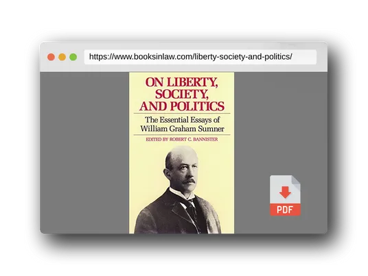 PDF Preview of the book On Liberty, Society, and Politics