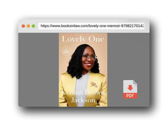PDF Preview of the book Lovely One: A Memoir
