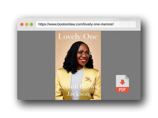 PDF Preview of the book Lovely One: A Memoir