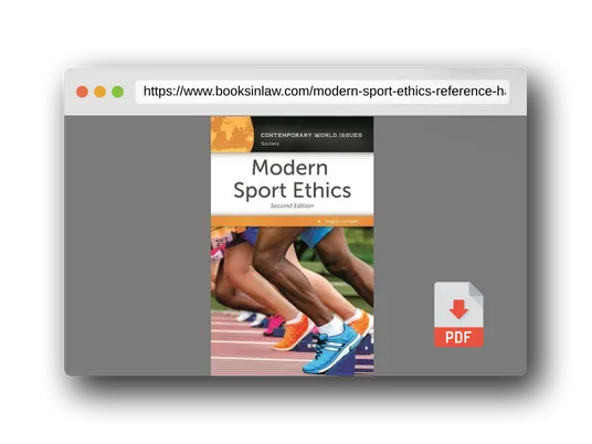 PDF Preview of the book Modern Sport Ethics: A Reference Handbook (Contemporary World Issues)