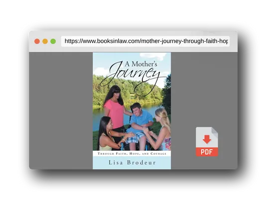 PDF Preview of the book A Mother's Journey: Through Faith, Hope, and Courage