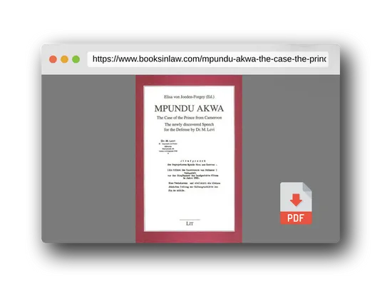 PDF Preview of the book Mpundu Akwa: The Case of the Prince from Cameroon (Geschichte)