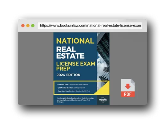PDF Preview of the book National Real Estate License Exam Prep: Your Complete Study Solution with In-Depth Knowledge, 500 Expertly Explained Questions and Proven Test Strategies (Real Estate License Exam Prep Guides)
