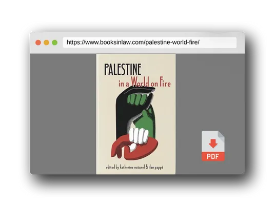 PDF Preview of the book Palestine in a World on Fire