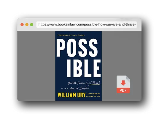 PDF Preview of the book Possible: How We Survive (and Thrive) in an Age of Conflict