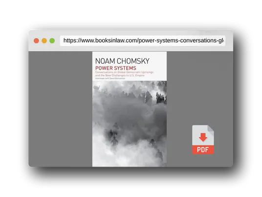 PDF Preview of the book Power Systems: Conversations on Global Democratic Uprisings and the New Challenges to U.S. Empire