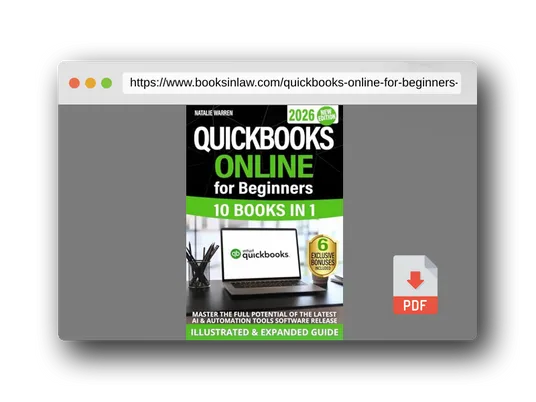 PDF Preview of the book QuickBooks Online for Beginners 2026 New Edition: The Most Updated Illustrated Guide to QBO. Unlock Practical Tools, Automation Secrets, and Industry-Specific Strategies to Go from Zero to Pro Fast