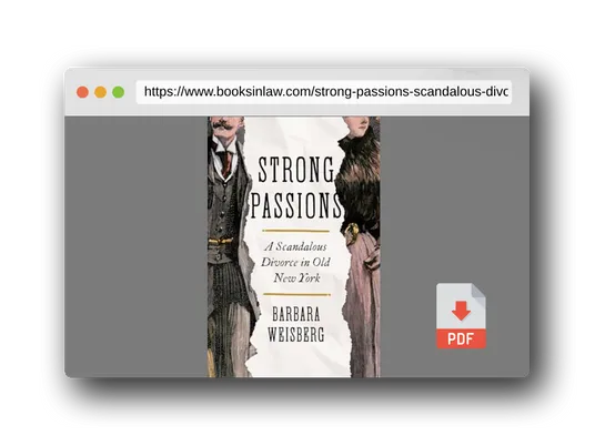 PDF Preview of the book Strong Passions: A Scandalous Divorce in Old New York