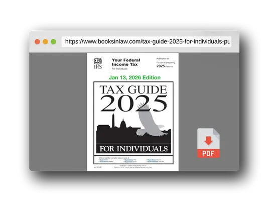 PDF Preview of the book Tax Guide 2025 for Individuals: Publication 17 (For use in preparing 2025 Returns)