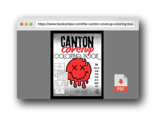 PDF Preview of the book The Canton Coverup Coloring Book