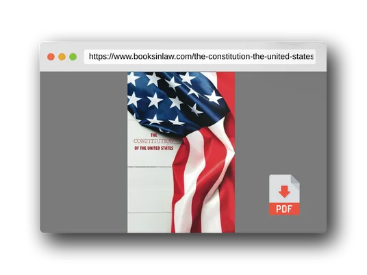 PDF Preview of the book The Constitution of the United States of America: Easy-to-Read Edition