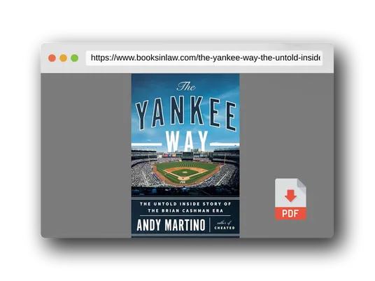 PDF Preview of the book The Yankee Way: The Untold Inside Story of the Brian Cashman Era