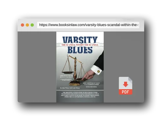 PDF Preview of the book Varsity Blues: Scandal Within the Scandal