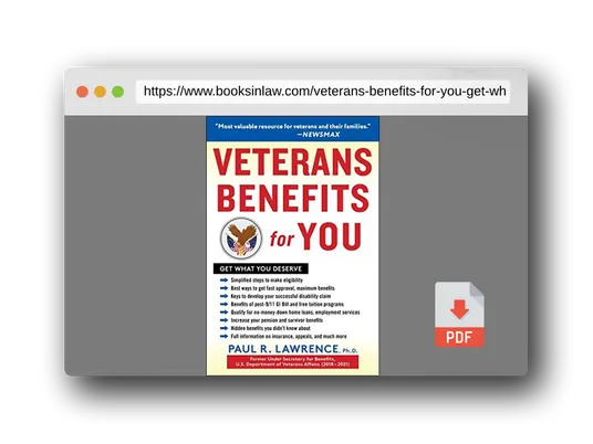 PDF Preview of the book Veterans Benefits for You: Get What You Deserve