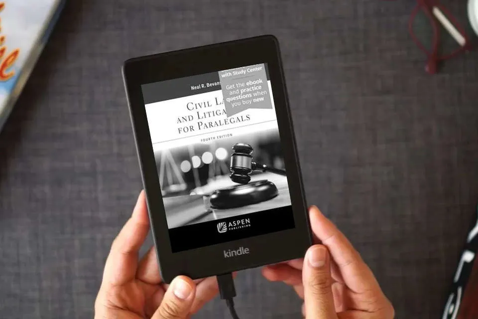 Read Online Civil Law and Litigation for Paralegals: [Connected eBook with Study Center] (Aspen Paralegal Series) as a Kindle eBook