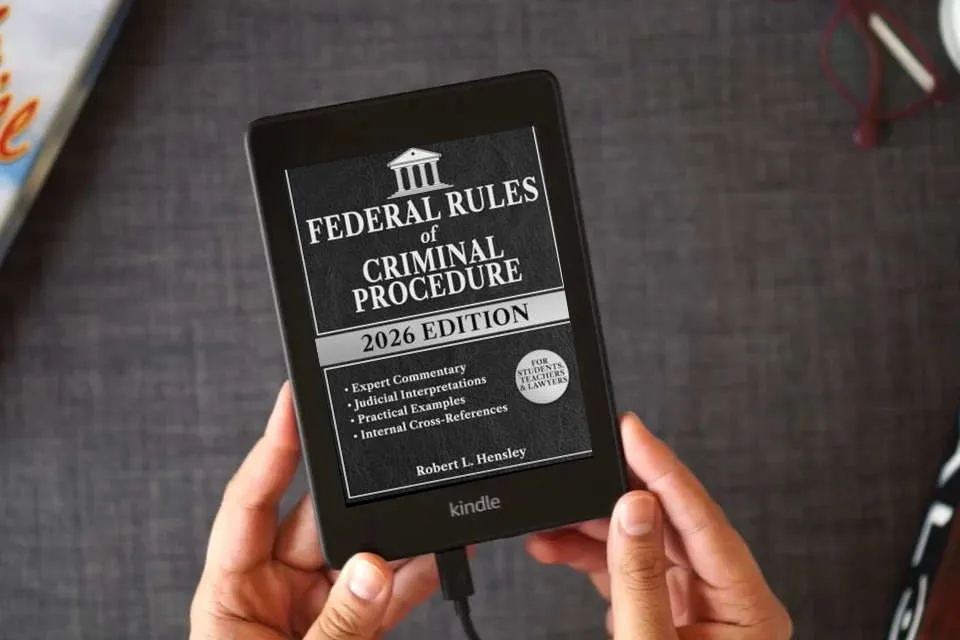 Read Online Federal Rules of Criminal Procedure, 2026 Edition: Annotated with Expert Commentary, Judicial Interpretations and Practical Guidance for Complete Legal Understanding as a Kindle eBook