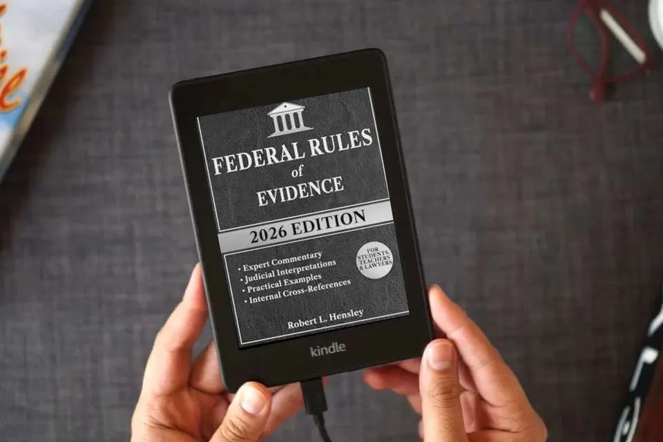 Read Online Federal Rules of Evidence, 2026 Edition: Annotated with Expert Commentary, Judicial Interpretations and Practical Guidance for Complete Legal Understanding as a Kindle eBook