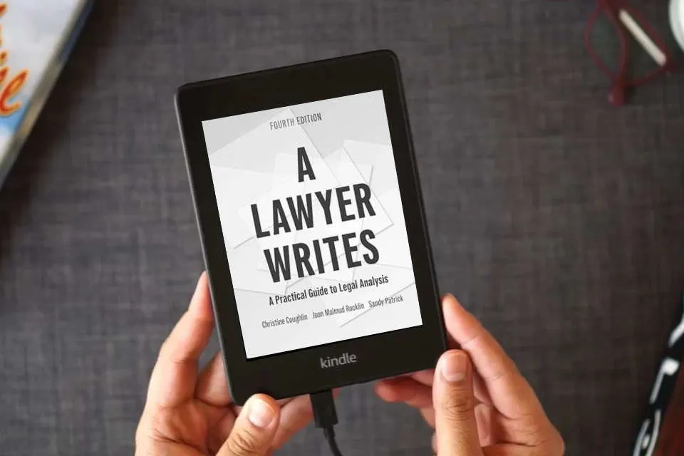 Read Online A Lawyer Writes: A Practical Guide to Legal Analysis as a Kindle eBook