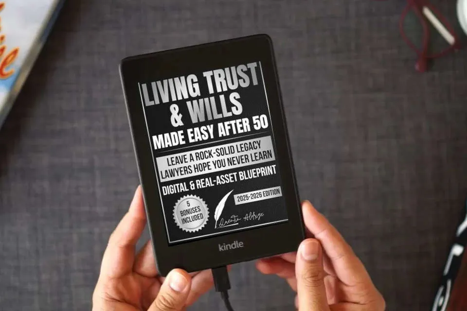 Read Online Living Trusts & Wills Made Easy After 50: In-Depth Estate Planning to Manage Digital & Real Assets, Avoid Probate, Cut Legal Costs, and Leave a Rock-Solid Legacy Lawyers Hope You Never Learn as a Kindle eBook