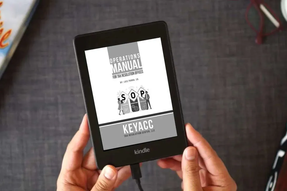 Read Online Operations Manual for Tax Resolution Offices as a Kindle eBook