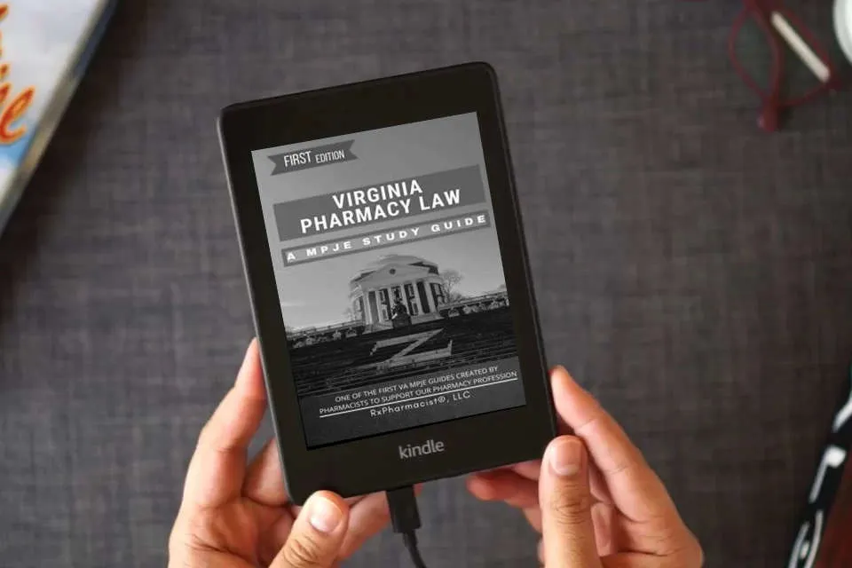 Read Online Virginia Pharmacy Law: A MPJE® Study Guide as a Kindle eBook